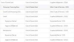 Chart Of Accounts
